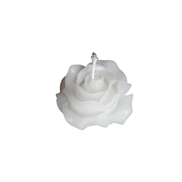 Λευκό Τριαντάφυλλο Κερί - τριαντάφυλλο, κερί, αρωματικά κεριά, κεριά & κηροπήγια, γενική διακόσμηση