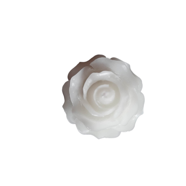 Λευκό Τριαντάφυλλο Κερί - τριαντάφυλλο, κερί, αρωματικά κεριά, κεριά & κηροπήγια, γενική διακόσμηση - 2