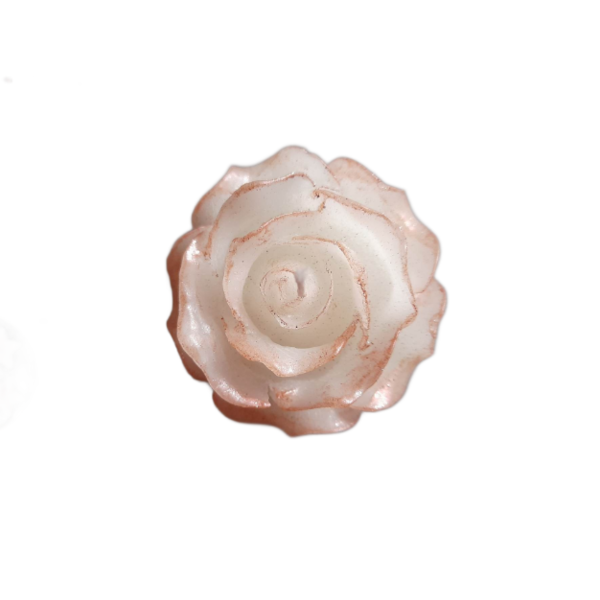 Λευκό Τριαντάφυλλο Κερί - τριαντάφυλλο, κερί, αρωματικά κεριά, κεριά & κηροπήγια, γενική διακόσμηση - 3