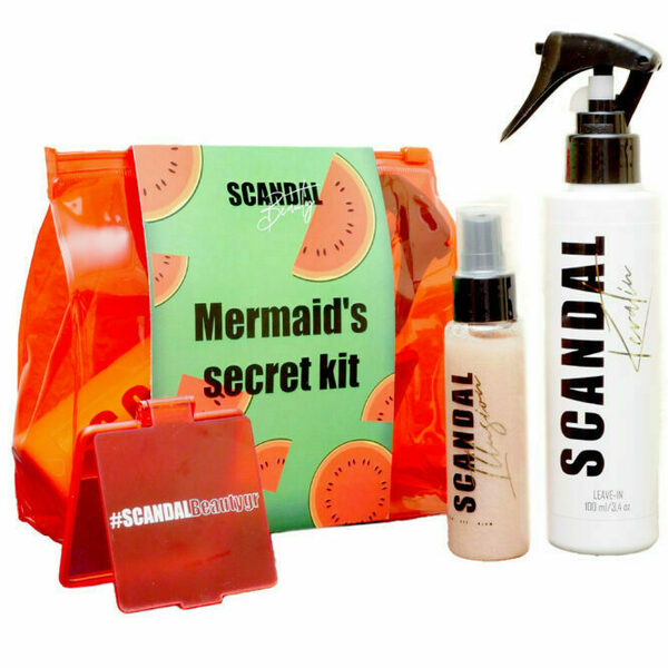 Mermaid’s Secret Kit, Scandal Keratin 100ml, Scandal Illusion Light 50ml, Καθρεπτάκι-Νεσεσέρ Δώρο Κωδ. 2118518 - σετ δώρου - 2