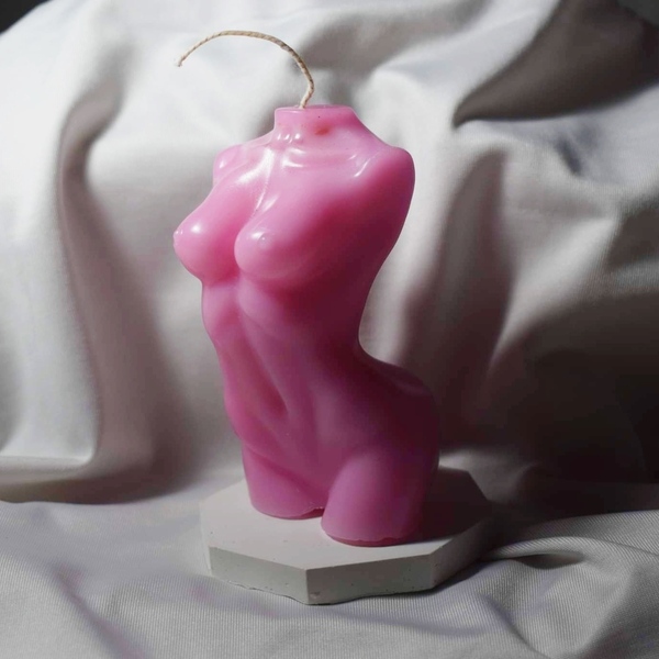Κερί σόγιας σε σχήμα γυναικείου σώματος - αρωματικά κεριά - 2
