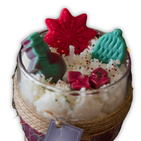 Αρωματικό Κερί Σόγιας Σε Ποτήρι 200γρ Με Άρωμα Ginger Cookie - αρωματικά κεριά, χριστούγεννα, πρωτότυπα δώρα, 100% φυτικό, soy candles - 2