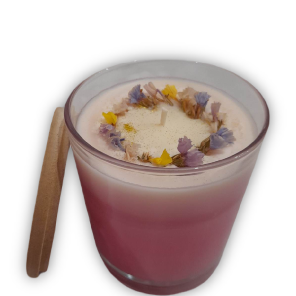 Αρωματικό Κερί Σόγιας Σε Ποτήρι 220γρ Με Άρωμα Baby Powder - πρωτότυπο, αρωματικά κεριά, 100% φυτικό, soy candles