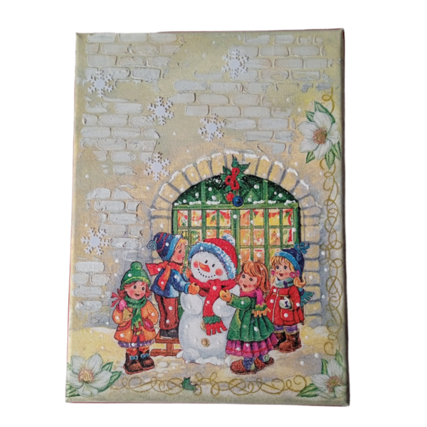 Χριστουγεννιάτικος πινακας - vintage, χαρτί, διακοσμητικά, χιονονιφάδα