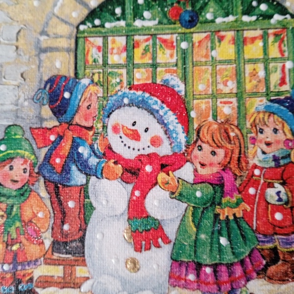 Χριστουγεννιάτικος πινακας - vintage, χαρτί, διακοσμητικά, χιονονιφάδα - 3