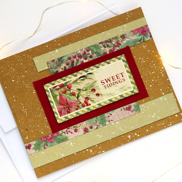 Χριστουγεννιάτικη κάρτα "Sweet Tidings" - χαρτί, ευχετήριες κάρτες