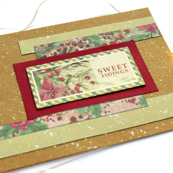 Χριστουγεννιάτικη κάρτα "Sweet Tidings" - χαρτί, ευχετήριες κάρτες - 3