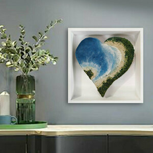 Διακοσμητική καρδιά από ξύλο χειροποίητη 24Χ24εκ. "heart 17" - ξύλο, καρδιά, δώρο, διακοσμητικά, δώρο έκπληξη
