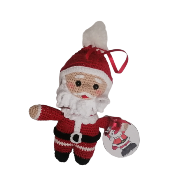 Χριστούγεννιατικη χειροποίητη Πλεκτή κούκλα Άγιος Βασίλης - λούτρινα, amigurumi, χριστουγεννιάτικα δώρα, άγιος βασίλης, Black Friday