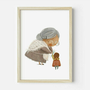 Παιδικό κάδρο "Η γιαγιά μου" - πίνακες & κάδρα, κορίτσι, αγόρι, παιδικά κάδρα