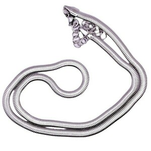 Αλυσίδα φίδι ατσάλινη ασημί 40 έως 44 εκ - αλυσίδες, κοντά, ατσάλι, δώρα για γυναίκες, φθηνά