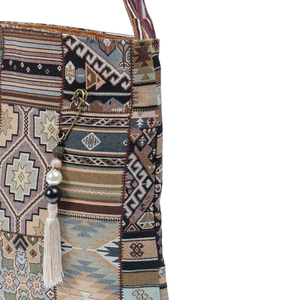Τσάντα Διπλής Όψεως Indian Style - ύφασμα, ώμου, all day, tote - 2