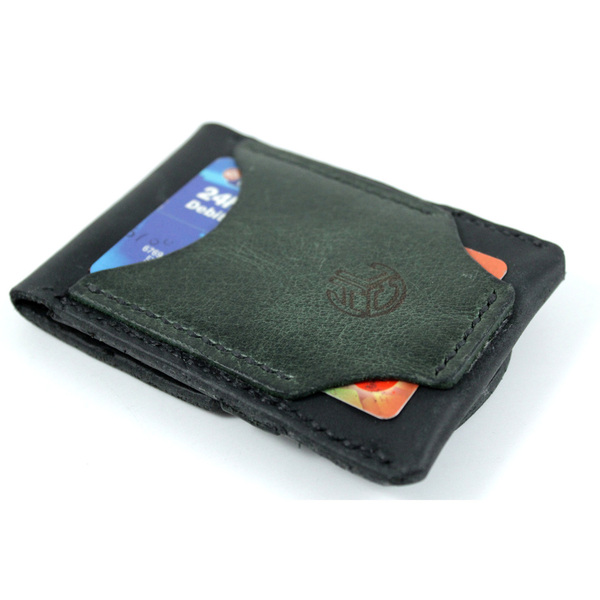 Δερμάτινο χειροποίητο πορτοφόλι για κάρτες και χαρτονομίσματα - δέρμα, πορτοφόλια - 3