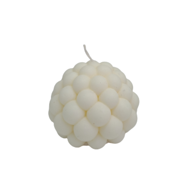 Λευκό αρωματικό Κερί Bubbles από φυτικό κερί 75gr - αρωματικά κεριά