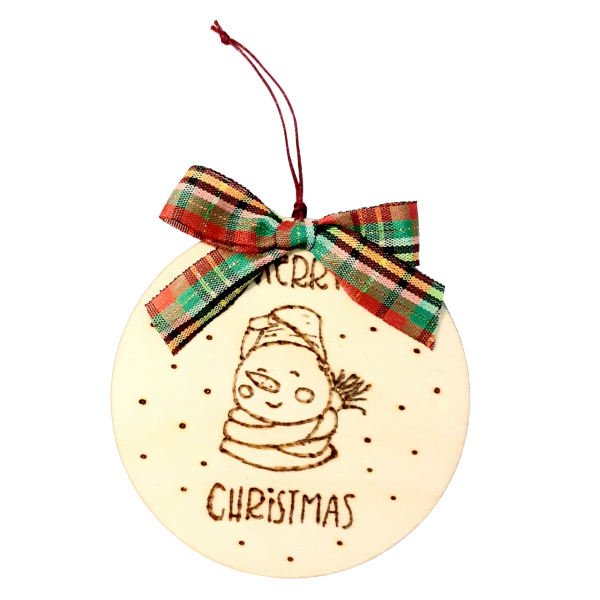 Χριστουγεννιάτικο ξύλινο στολίδι "MERRY CHRISTMAS" - ξύλο, χριστουγεννιάτικα δώρα, στολίδια, μπάλες