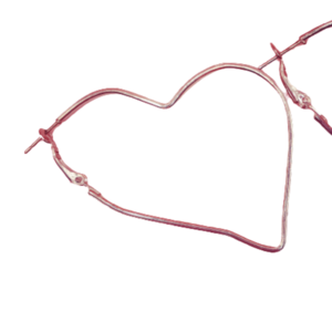 Σκουλαρίκια σε σχέδιο καρδιά χρώμα ασημί - επάργυρα, μπρούντζος, κρεμαστά, μεγάλα, με κλιπ