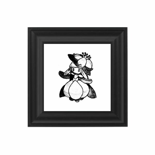 Inspiration: Lilligant Pokémon | Fine Art print 20 x 20cm - αφίσες, πίνακες ζωγραφικής