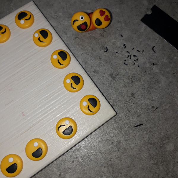 Σκουλαρίκια ανόμοια καρφωτά emojis faces φατσούλες κίτρινες από πολυμερικό πηλό - πηλός, πρωτότυπο, καρφωτά, μικρά - 2