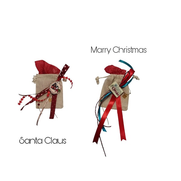 Μίνι χριστουγεννιάτικα γούρια - ξύλο, vintage, άγιος βασίλης, μινιατούρες φιγούρες, γούρια - 5