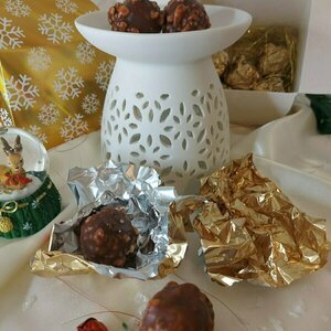 6 τεμάχια χειροποίητα wax melt FERRERO ROCHER - χαρτί, κεριά & κηροπήγια, μπάλες