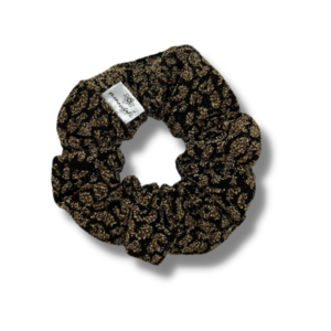 Glam leo scrunchie - ύφασμα, για τα μαλλιά, λαστιχάκια μαλλιών