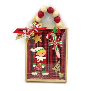Χειροποίητο διακοσμητικό ξύλινο χριστουγεννιάτικο καδράκι με πλεξιγκλας - ξύλο, πίνακες & κάδρα, διακοσμητικά, χριστουγεννιάτικα δώρα