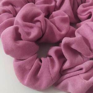 Ροζ λαστιχάκια μαλλιων scrunchies - ύφασμα, λαστιχάκια μαλλιών - 2