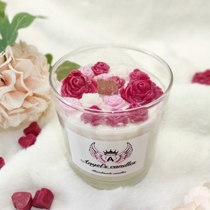 LITTLE ROSE FLOWERS - χειροποίητα, αρωματικά κεριά, αρωματικό, κεριά, κεριά & κηροπήγια