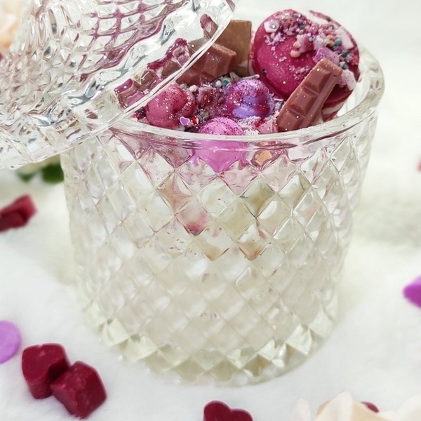 MACARONS PINK - χειροποίητα, αρωματικά κεριά, αρωματικό, κεριά, κεριά & κηροπήγια - 2