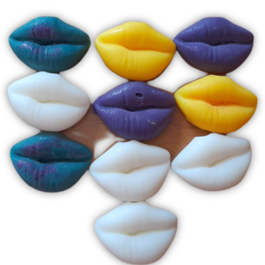 Wax Melts Σόγιας Χειλάκια 10 τμχ 50γρ Με Άρωμα White Musk,Cotton Candy και Black Vanilla - αρωματικά κεριά, πρωτότυπα δώρα, 100% φυτικό, waxmelts, soy wax