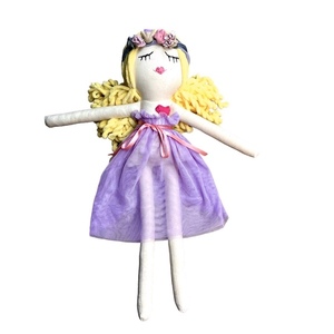 Πάνινη κούκλα Λάουρα 45cm ύψος ,με ξανθά μαλλιά - κορίτσι, δώρο, λούτρινα, κουκλίτσα - 4