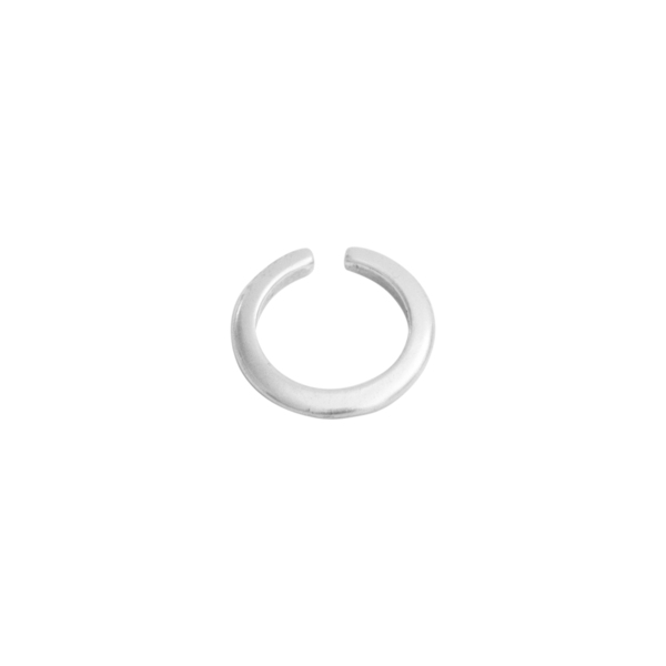 Επάργυρο δαχτυλίδι από ορείχαλκο πλακέ - ορείχαλκος, επάργυρα, αυξομειούμενα