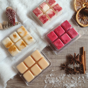 Wax Melts (Tarts) από φυτικό κερί με Άρωμα Σανδαλόξυλο "merry little christmas" - vintage, πλαστικό, νονά, μαμά, κεριά & κηροπήγια - 3