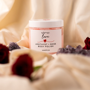 Soma Love Amethyst + Rose Body Polish 200g - scrub, τριαντάφυλλο