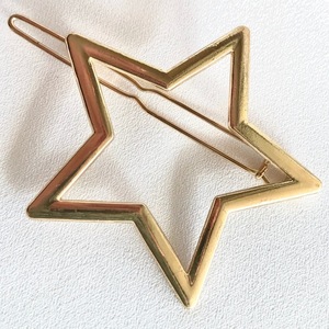 Golden star - τσιμπιδάκι σε σχήμα αστεριού - αστέρι, αξεσουάρ μαλλιών, hair clips - 2