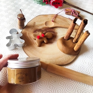 Gingerbread Cookie σετ παιχνιδιού με μυρωδάτο ζυμαράκι, για πολυαισθητηριακή εμπειρία - 3