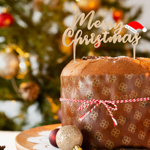 Ξύλινο Διακοσμητικό Τούρτας MERRY CHRISTMAS (FAMILY) στα 17εκ. - ξύλο, διακοσμητικά για τούρτες, είδη κουζίνας - 3