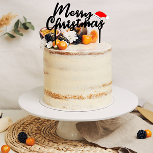 Πλέξιγκλας Διακοσμητικό Τούρτας MERRY CHRISTMAS (FAMILY) στα 17εκ. - plexi glass, διακοσμητικά για τούρτες, είδη κουζίνας - 3