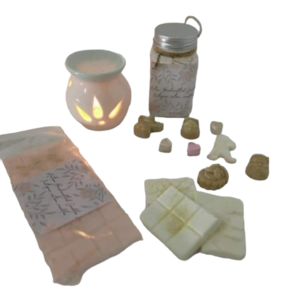 Handmade Wax melts and chocolate bar - γυαλί, κεριά & κηροπήγια