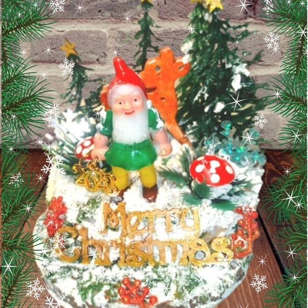 Χειροποιητο Γουρι 2024 , -Χριστουγεννιατικο Χιονισμενο Δασος- , ξυλινο επιτραπεζιο διακοσμητικο σε 2 επιπεδα - ξύλο, χριστουγεννιάτικα δώρα, γούρια - 4