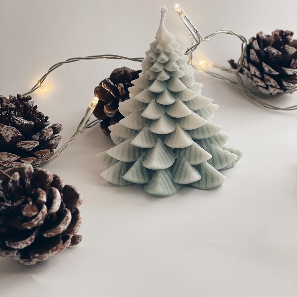 Αρωματικό κερί σόγιας - Χριστουγεννιάτικο δέντρο - αρωματικά κεριά, merry christmas, χριστουγεννιάτικα δώρα