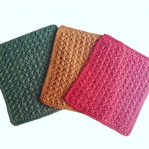 Wash cloths/Towels - βαμβάκι, crochet, σετ, 100% βαμβακερό