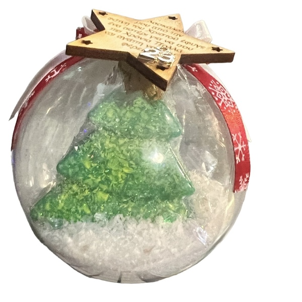 Χριστουγεννιάτικη αρωματική σαπούνο-μπάλα 2024! - μαμά, plexi glass, γούρια, δέντρο, μπάλες - 4