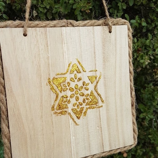 Χριστουγεννιάτικο Ξύλινο Στολίδι 16x16 cm Σκυλάκια - ξύλο, χριστουγεννιάτικα δώρα, στολίδια, μπάλες - 4