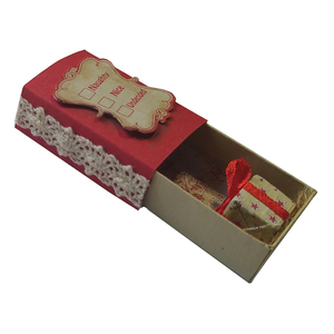 Χιουμοριστικό Χριστουγεννιάτικο διακοσμητικό σπιρτόκουτο 5.3x3.5x1.7εκ - χαρτί, χιουμοριστικό, διακοσμητικά, χριστουγεννιάτικα δώρα - 4