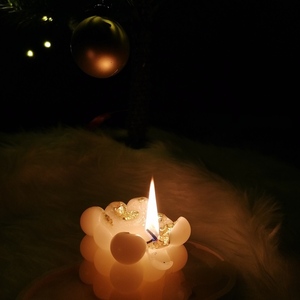 Χειροποίητο κερί σε σχήμα κύβος - αρωματικά κεριά - 4
