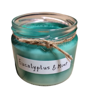 Κερί Σόγιας με Άρωμα Ευκάλυπτος & Μέντα 225gr - αρωματικά κεριά