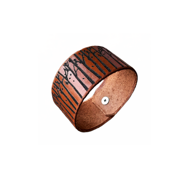 Γυναικείο Φαρδύ Καφέ Δερμάτινο Βραχιόλι Casual, 3 Χ 20 εκ - δέρμα, personalised, χεριού, χειροπέδες, φαρδιά