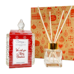 Christmas Gift Box (αρωματικό χώρου και αρωματικό κερί) - αρωματικά κεριά