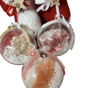 Χριστουγεννιάτικες αρωματικές σαπούνο-μπάλες γουράκια 2023! - νονά, plexi glass, γούρια - 3